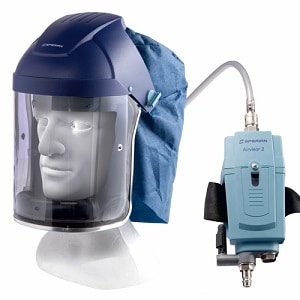 Helmaske Airvisor 2 m/bælte og kulfilter Kpl. (industrisæt)