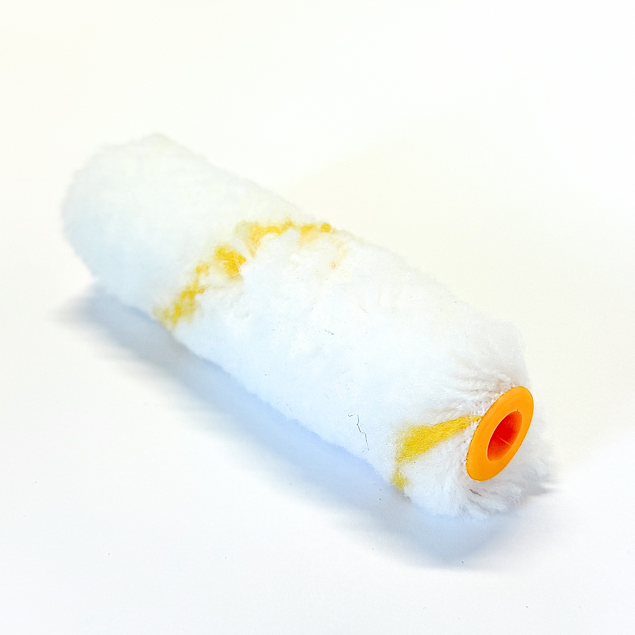Perlonvalse 10 cm gul stribe