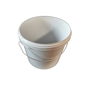 Plastspand 5 ltr. hvid - UDGÅR