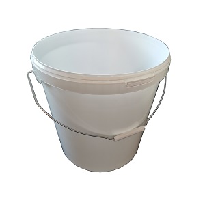 Plastspand 20 ltr. hvid - UDGÅR